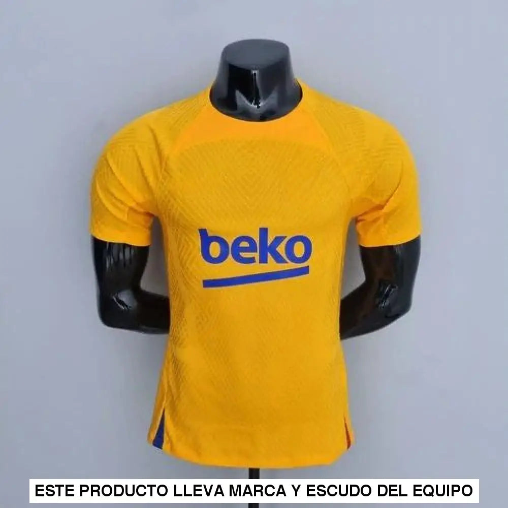 Camiseta Barcelona 22-23, Entreno Amarillo (Player Version)