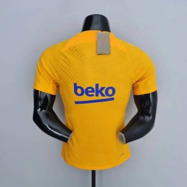 Camiseta Barcelona 22-23, Entreno Amarillo (Player Version)