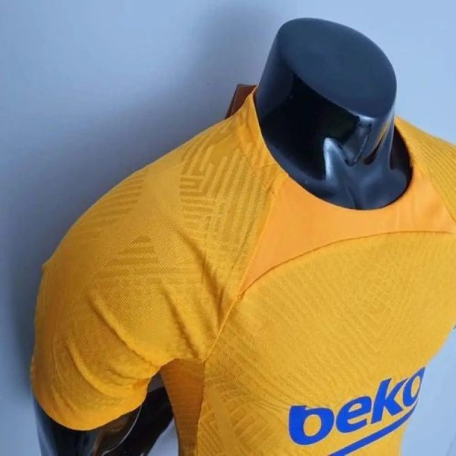 Camiseta Barcelona 22-23, Entreno Amarillo (Player Version)