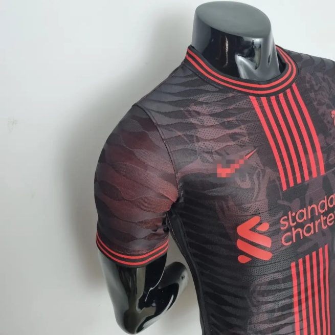 Camiseta Liverpool 22-23, Entreno Negro (Player Version)