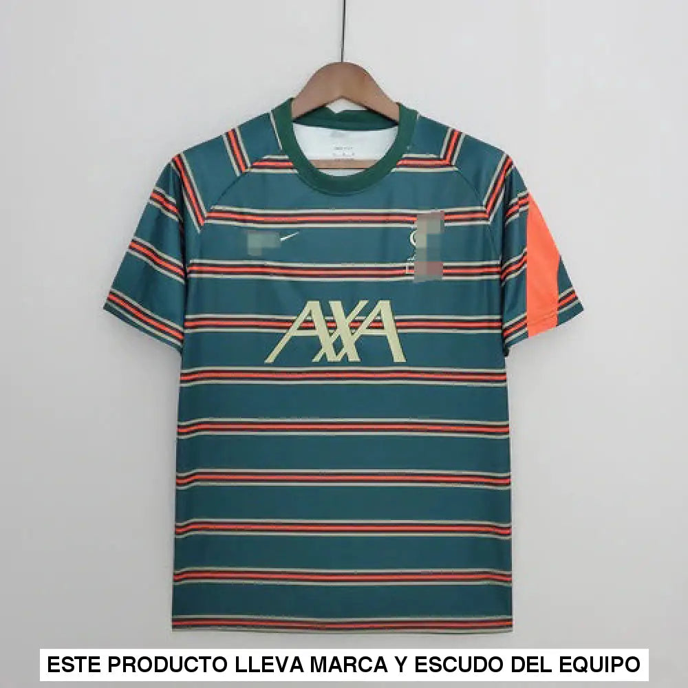 Camiseta Liverpool 22-23, Entreno Rayas