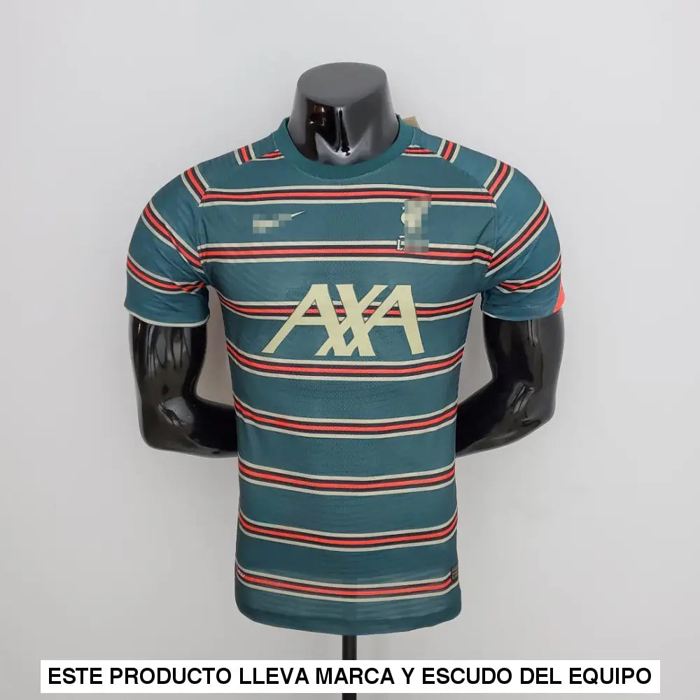 Camiseta Liverpool 22-23, Entreno Rayas (Player Version)