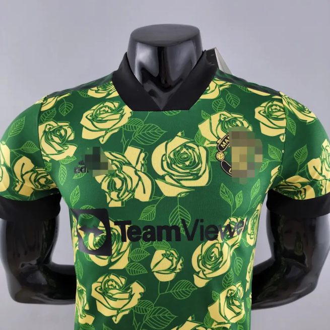 Camiseta Manchester United 22-23, Edicion Especial Rosa Verde (Player Version)
