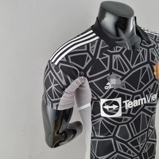 Camiseta Manchester United 22-23, Portero Negro (Player Version)