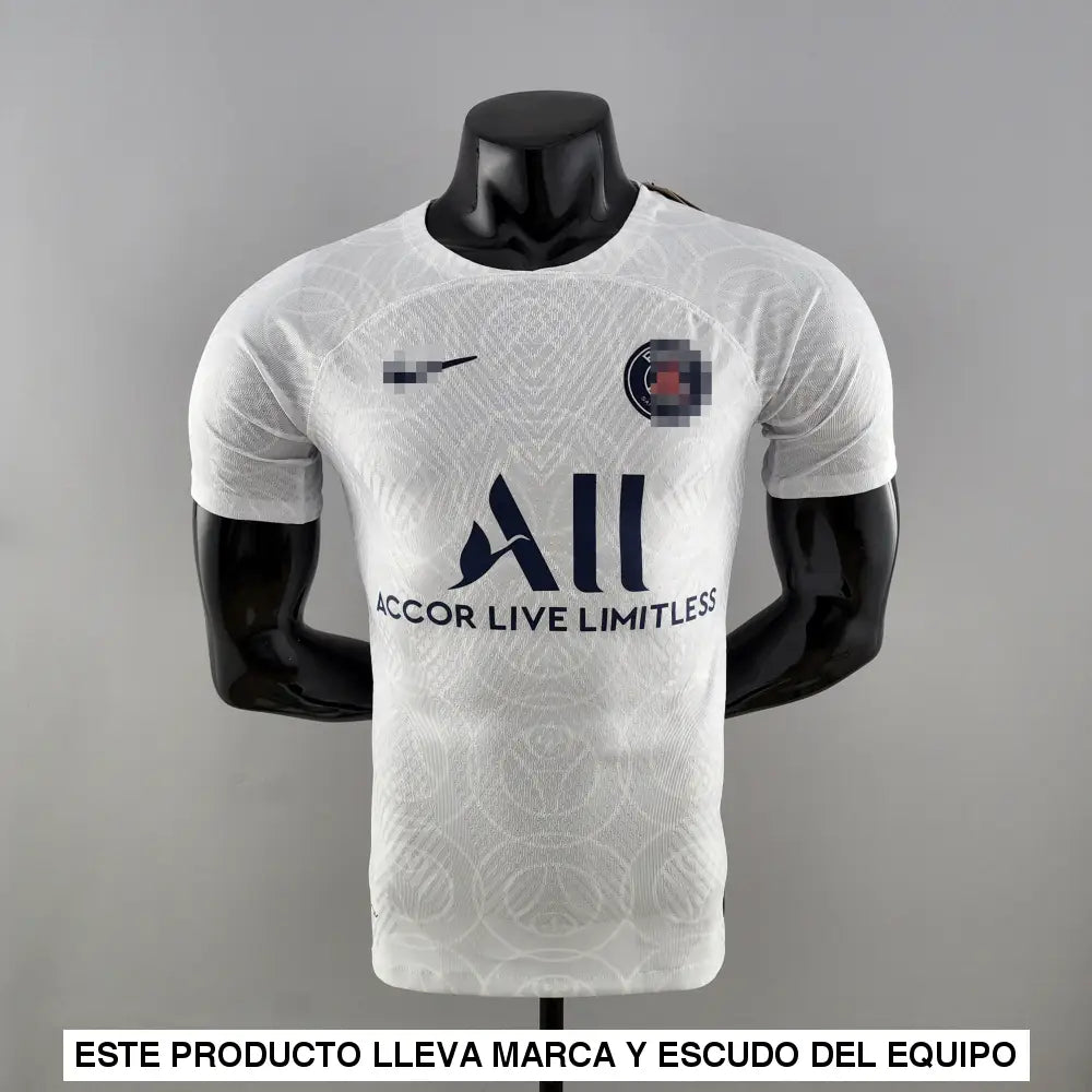 Camiseta PSG 22-23, Pre-Partido Blanco (Player Version)
